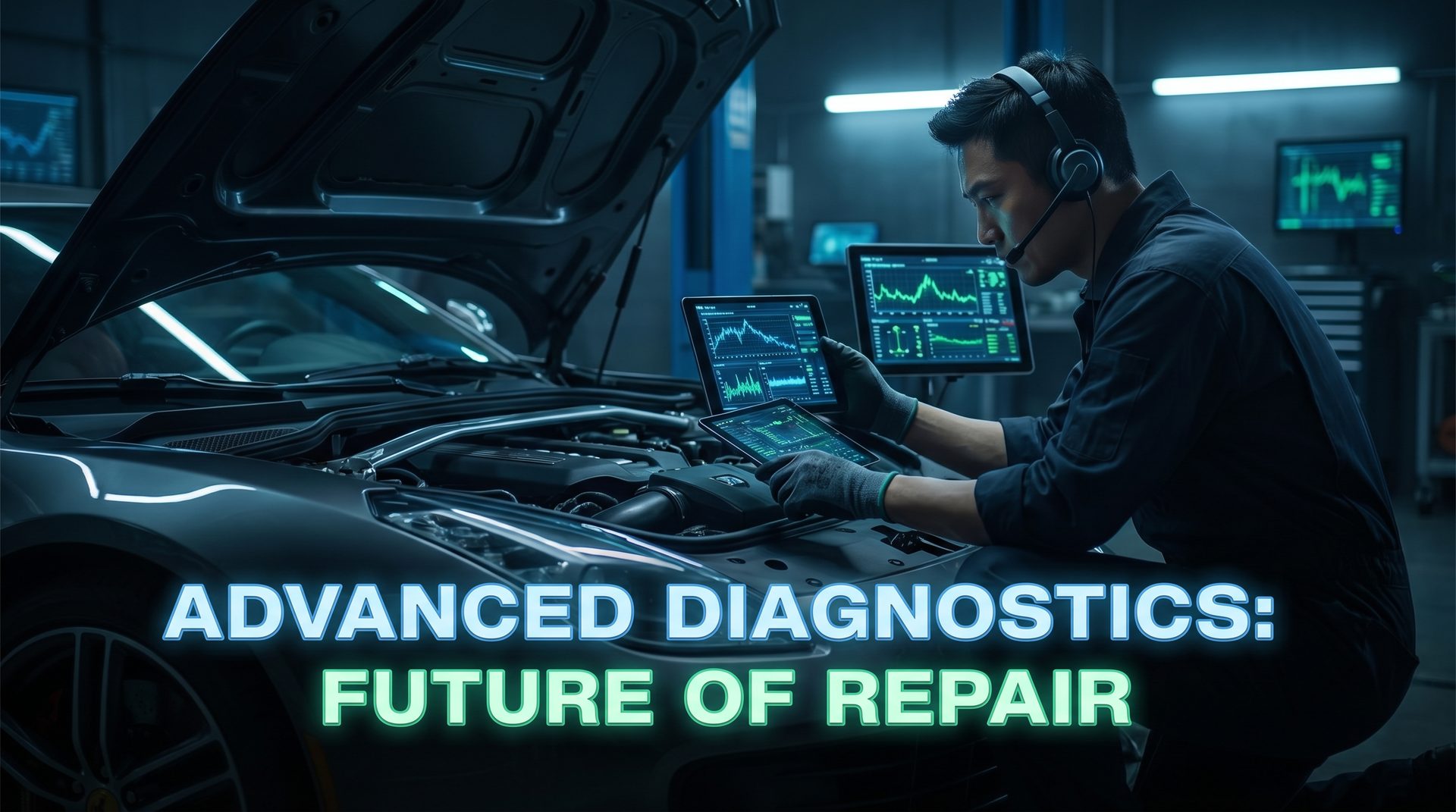 精神小妹修车视频-AI智能诊断演示